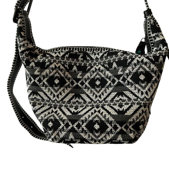 ZADIG & VOLTAIRE LE CECILIA FOLK JACQUARD HANDBAG AZTEC EMBROIDERED BOHO NWT - Picture 8 of 12